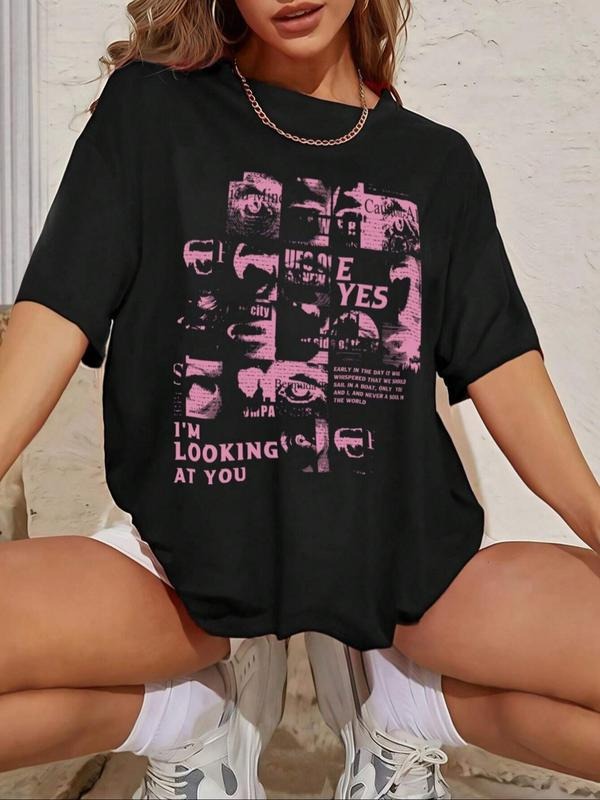 Women's Casual Loose-Fitting Round Neck T-Shirt, Comfortable Summer Top for Daily Wear, Fashionable Must-Have for Spring...