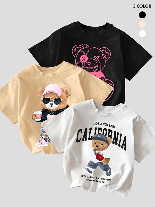 Women's Casual T-Shirt Set, 3-Piece Comfortable & Stylish Design, Perfect for Daily Wear, Ladies' Fashion Essentials...