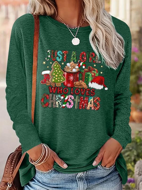 Themed Casual Letter Print Long Sleeve Round Neck Daily Fall & Winter Clothes T-Shirts, Hoodie, Sweatshirt