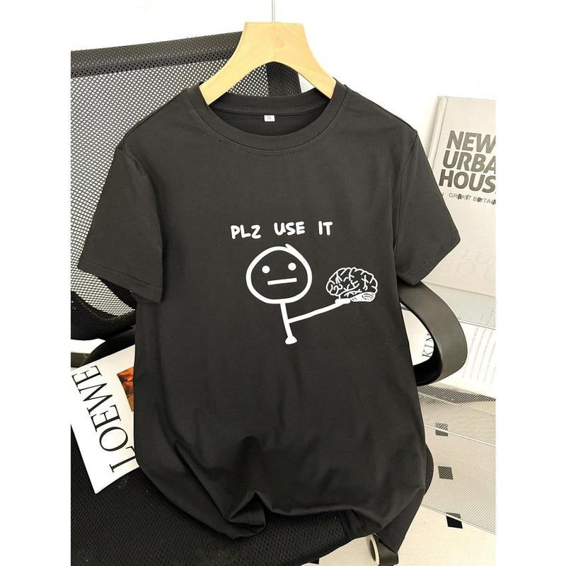 Women's Fun Printed Short Sleeve T-Shirt Graphic Tees Women Tops Hoodie, Sweatshirt | HypeCrazeTee.com