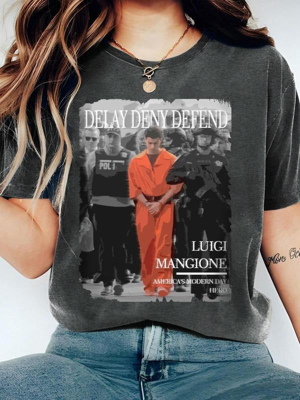 Women's Graphic Print Round Neck Tee, Fashion Casual Short Sleeve T-shirt for Daily Wear, Ladies Spring & Fall Clothes...