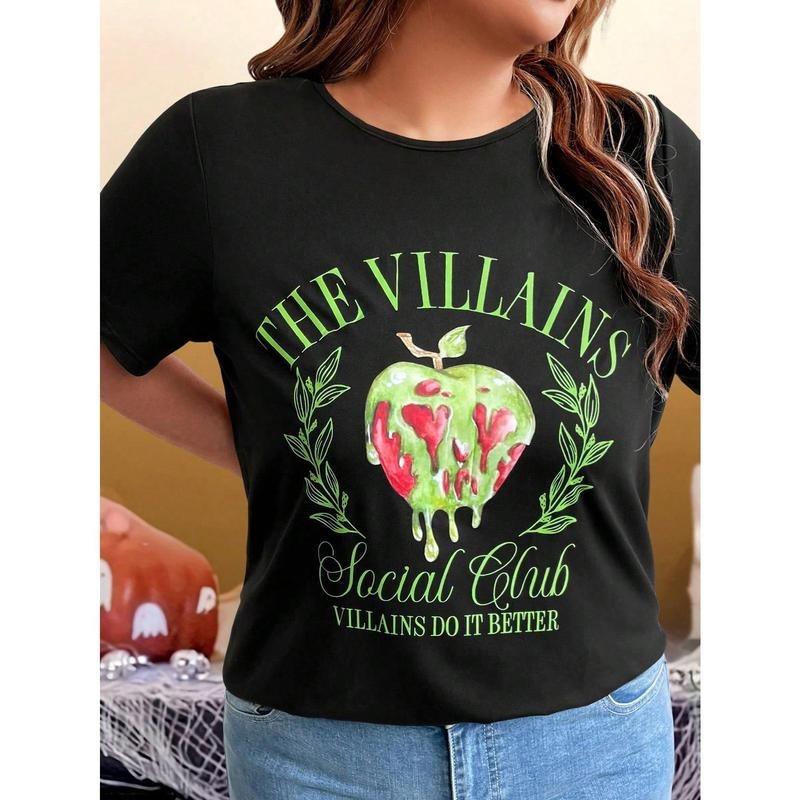 Women's Graphic Print Short Sleeve T-Shirt, Graphic Tee Top For Summer Hoodie, Sweatshirt | HypeCrazeTee.com
