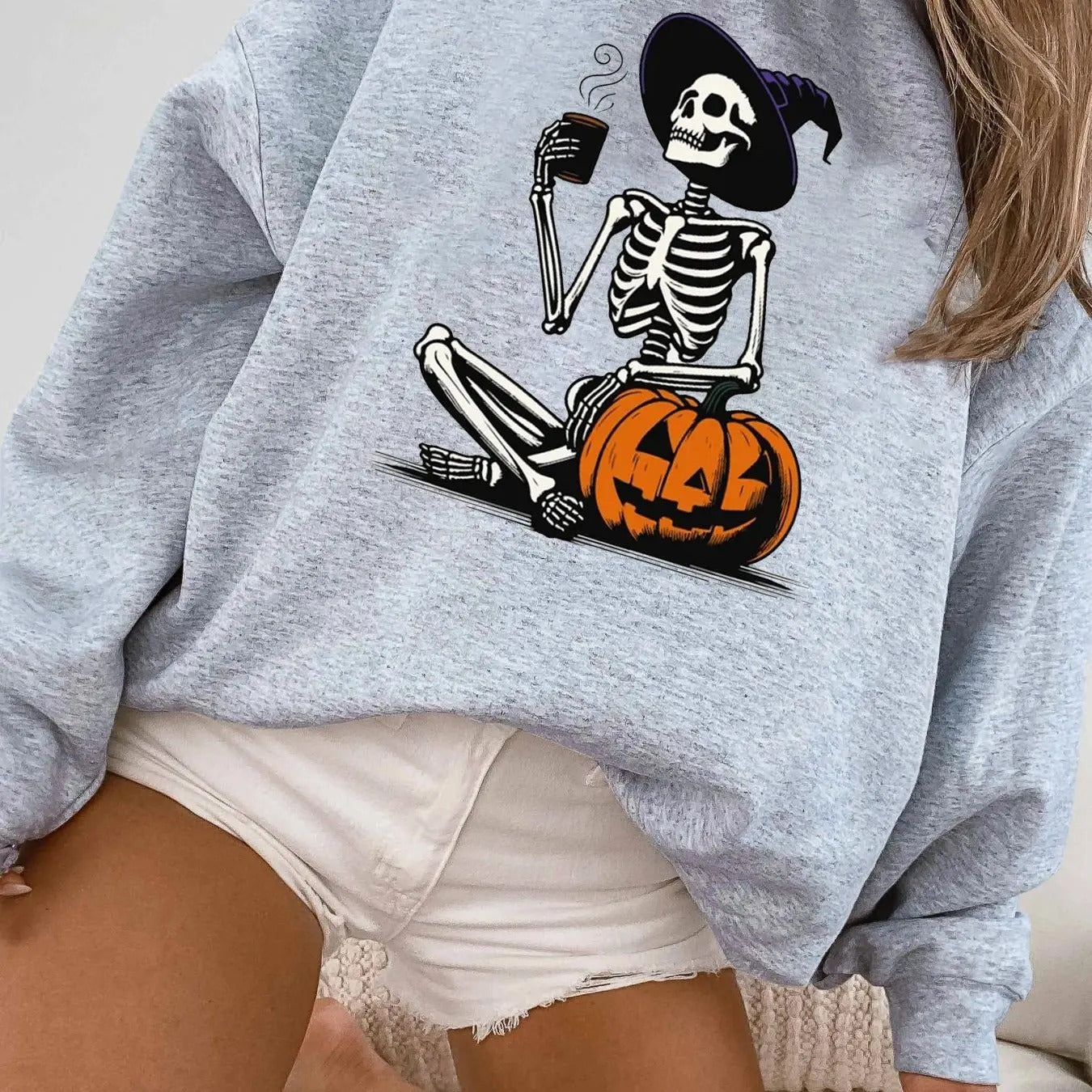 Women's Graphic Print Thermal Lined Sweatshirt, Casual Drop Shoulder Long Sleeve Pullover, Women's Top for Daily Wear,...