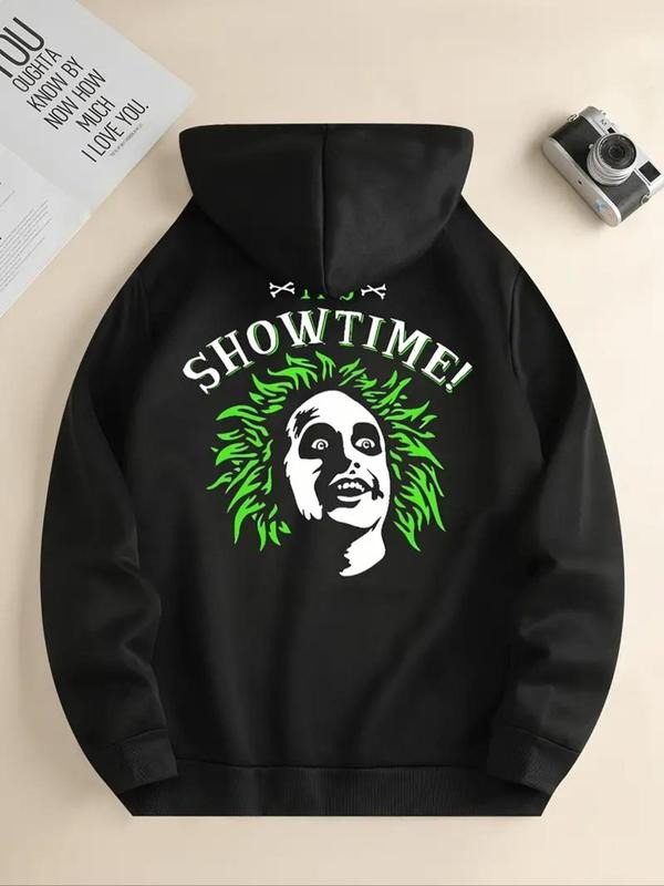 Women's Letter & Graphic Print Drawstring Pocket Hoodie, Fashion Casual Hooded Sweatshirt for Daily Holiday Outdoor Wear,...