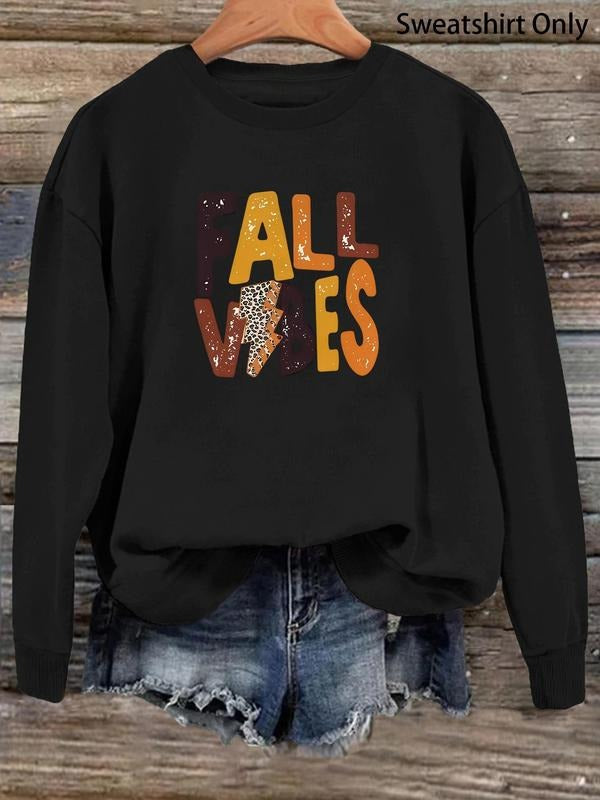 Women's Letter & Graphic Print Drop Shoulder Sweatshirt, Casual Long Sleeve Round Neck Pullover for Fall & Winter, Ladies...