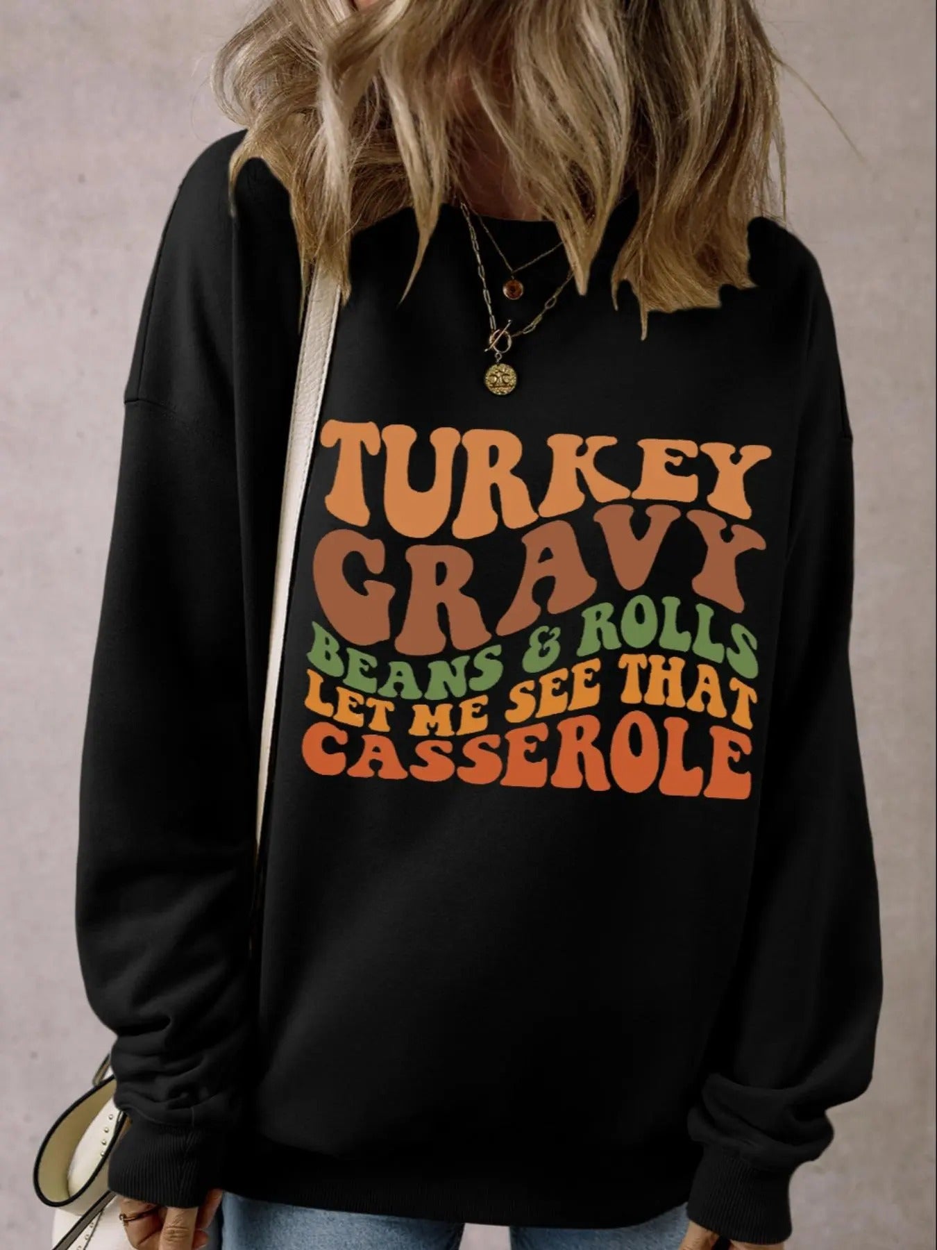 Women's Letter Print Crew Neck Sweatshirt, Casual Long Sleeve Pullover for Spring & Fall, Fashion Women's Top for Daily...