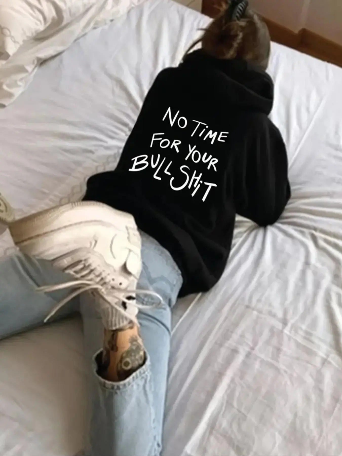 Women's Letter Print Drawstring Hoodie, Fashion Casual Hooded Sweatshirt for Daily Holiday Outdoor Wear, Women Clothing...