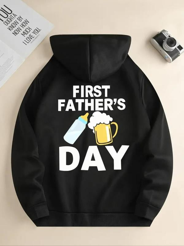 Women's Letter Print Drop Shoulder Hoodie, Fashion Casual Drawstring Pocket Hooded Sweatshirt for Daily Holiday Outdoor...
