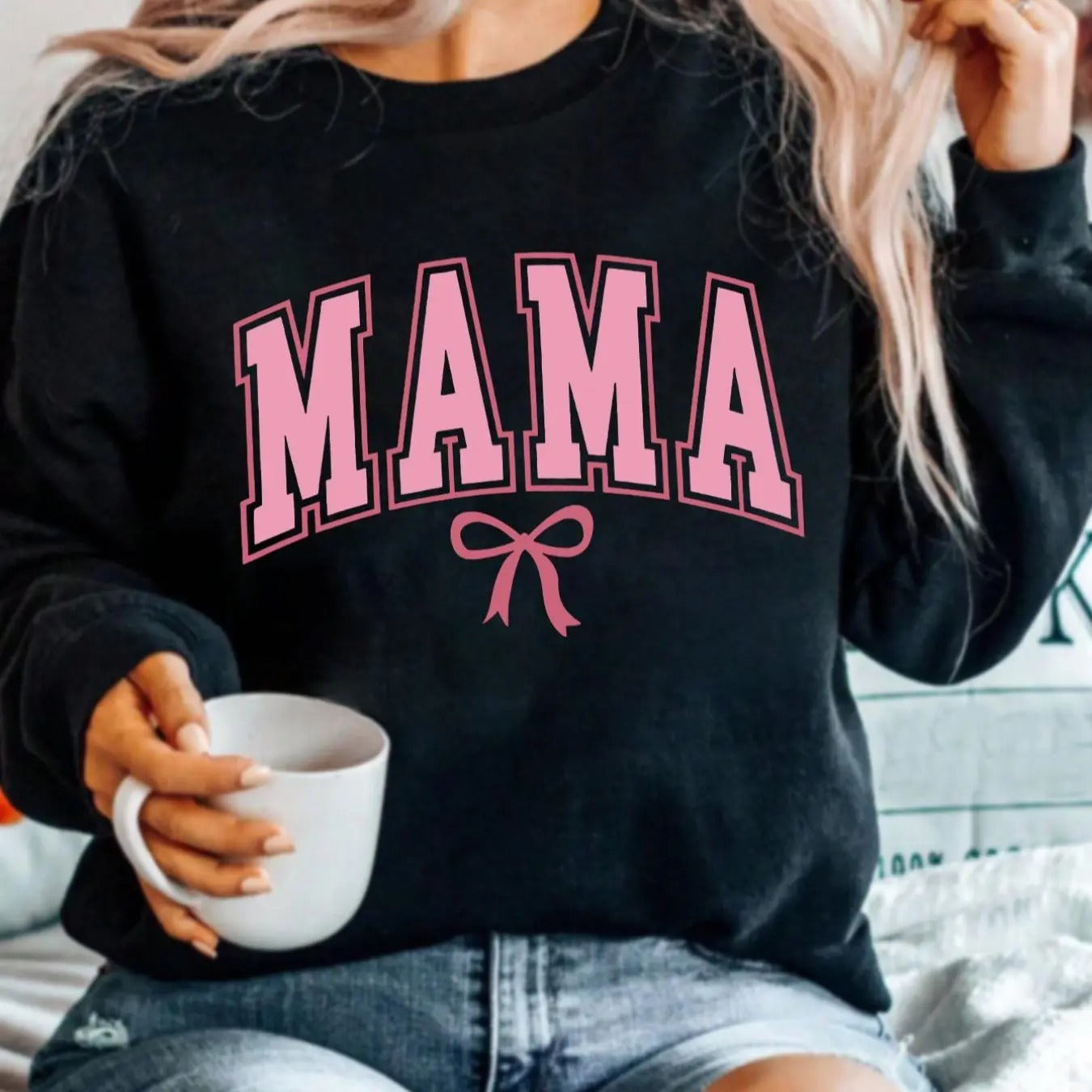 Women's Letter Print Drop Shoulder Pullover, Casual Long Sleeve Crew Neck Sweatshirt for Fall & Winter, Fashion Ladies'...