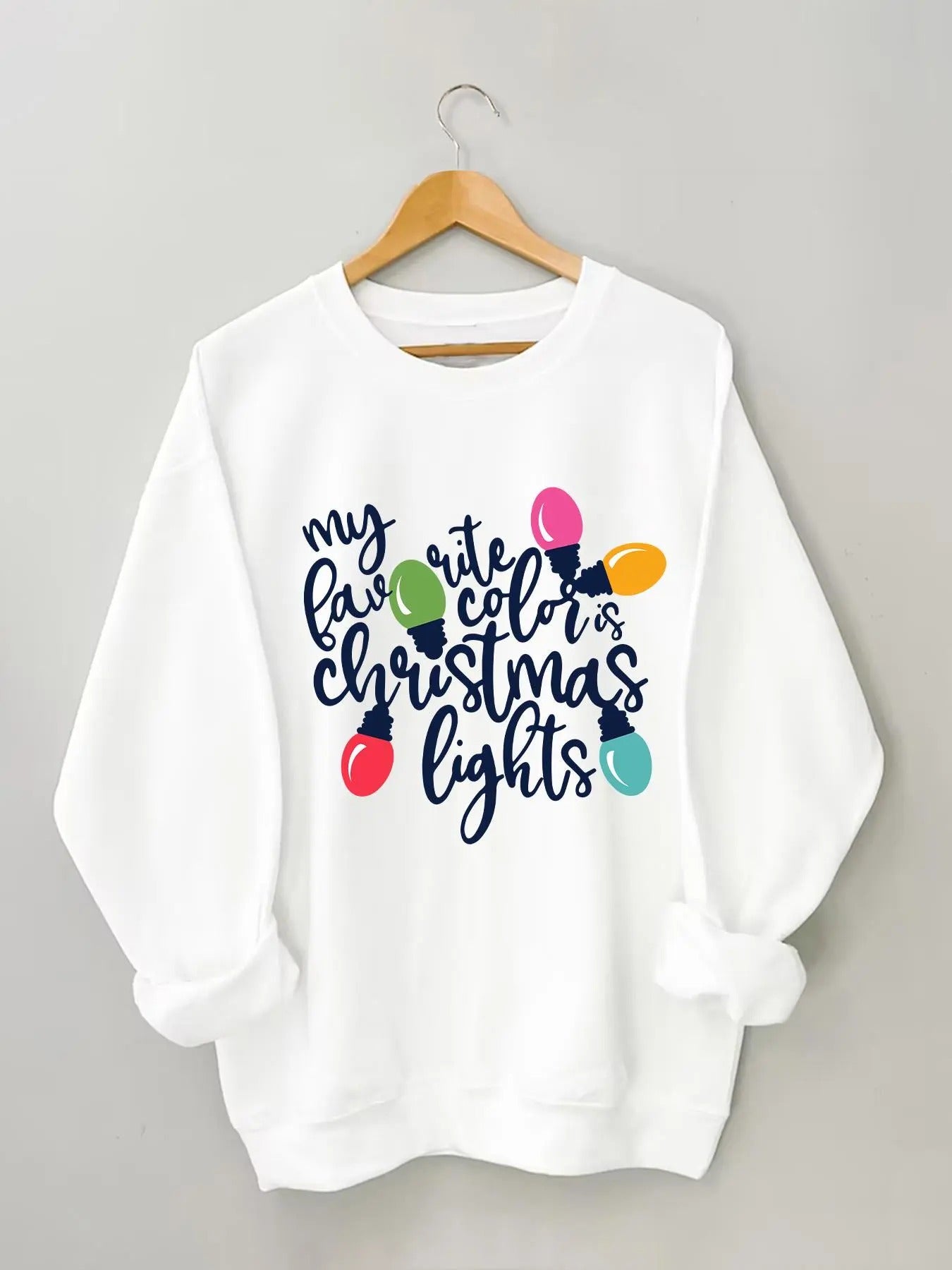 Women's Letter Print Drop Shoulder Sweatshirt, Casual Long Sleeve Round Neck Pullover for Daily Wear, Ladies Clothes for...