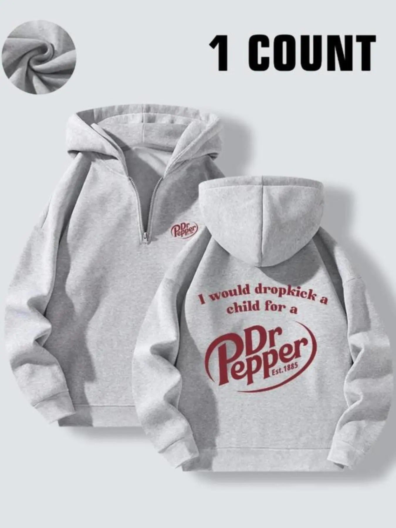 Women's Letter Print Half Zip Hoodie, Casual Long Sleeve Hooded Sweatshirt for Spring & Fall, Fashion Women's Top for...