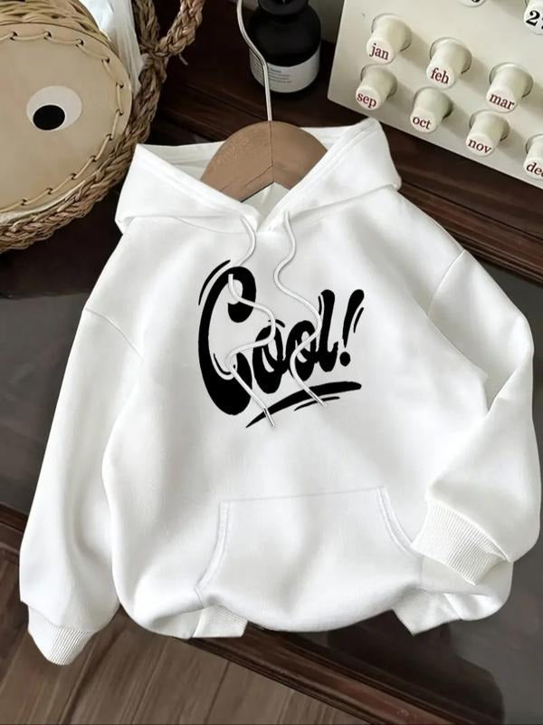 Women's Letter Print Hoodie, Casual Long Sleeve Hooded Sweatshirt for Fall & Winter, Women's Clothes for Daily Wear style...