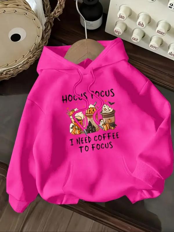Women's Letter Print Hoodie, Casual Long Sleeve Hooded Sweatshirt for Fall & Winter, Women's Clothes for Daily Wear style...