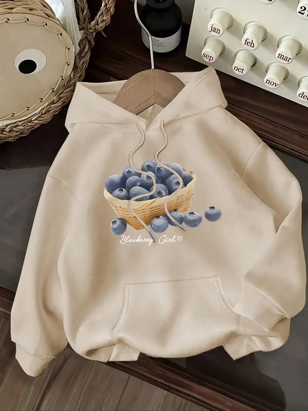 Women's Letter Print Hoodie, Casual Long Sleeve Hooded Sweatshirt for Fall & Winter, Women's Clothes for Daily Wear style...