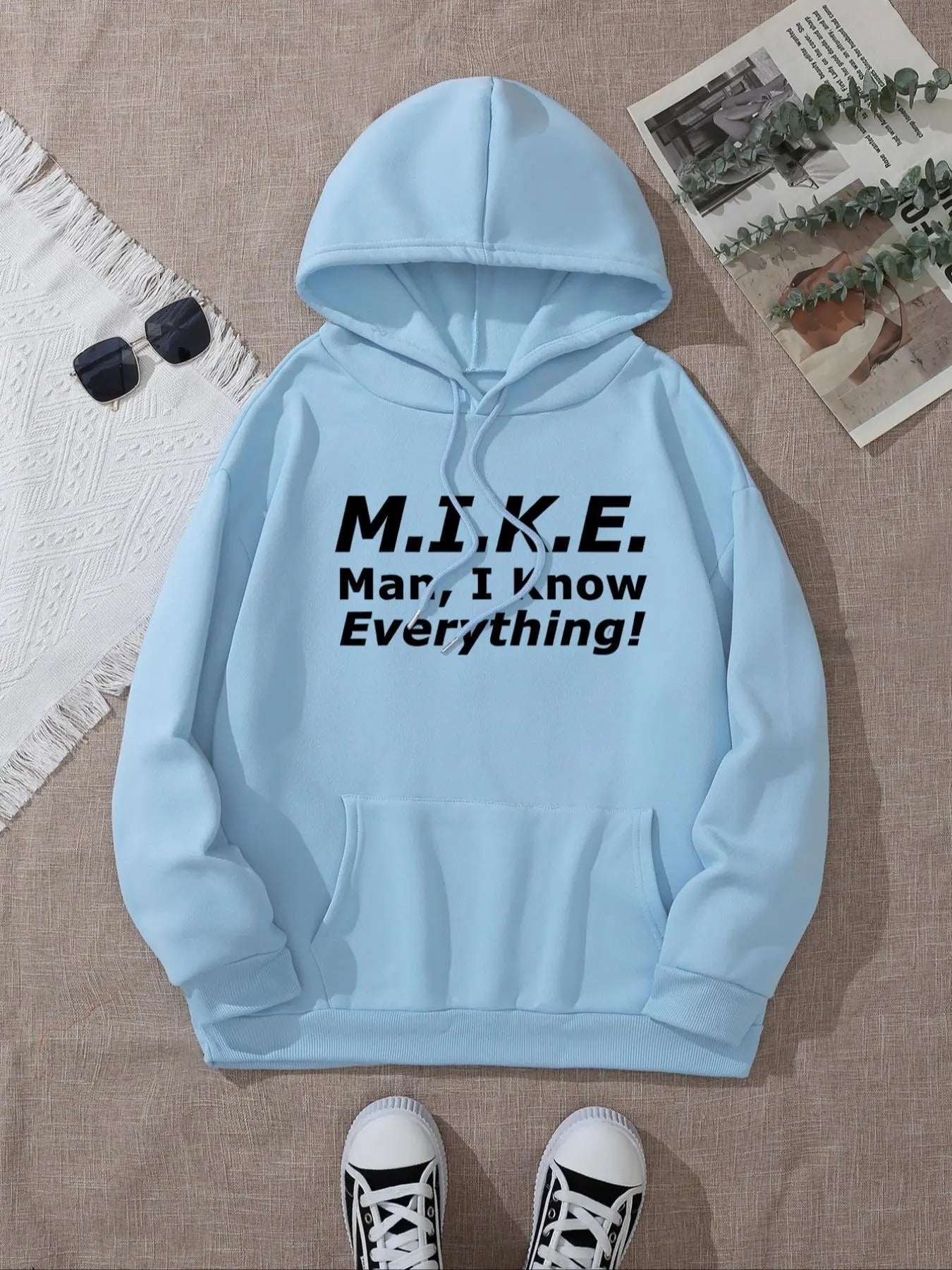 Women's Letter Print Hoodie, Fashion Casual Hooded Sweatshirt for Daily Holiday Outdoor Wear, Ladies Clothes for Fall &...