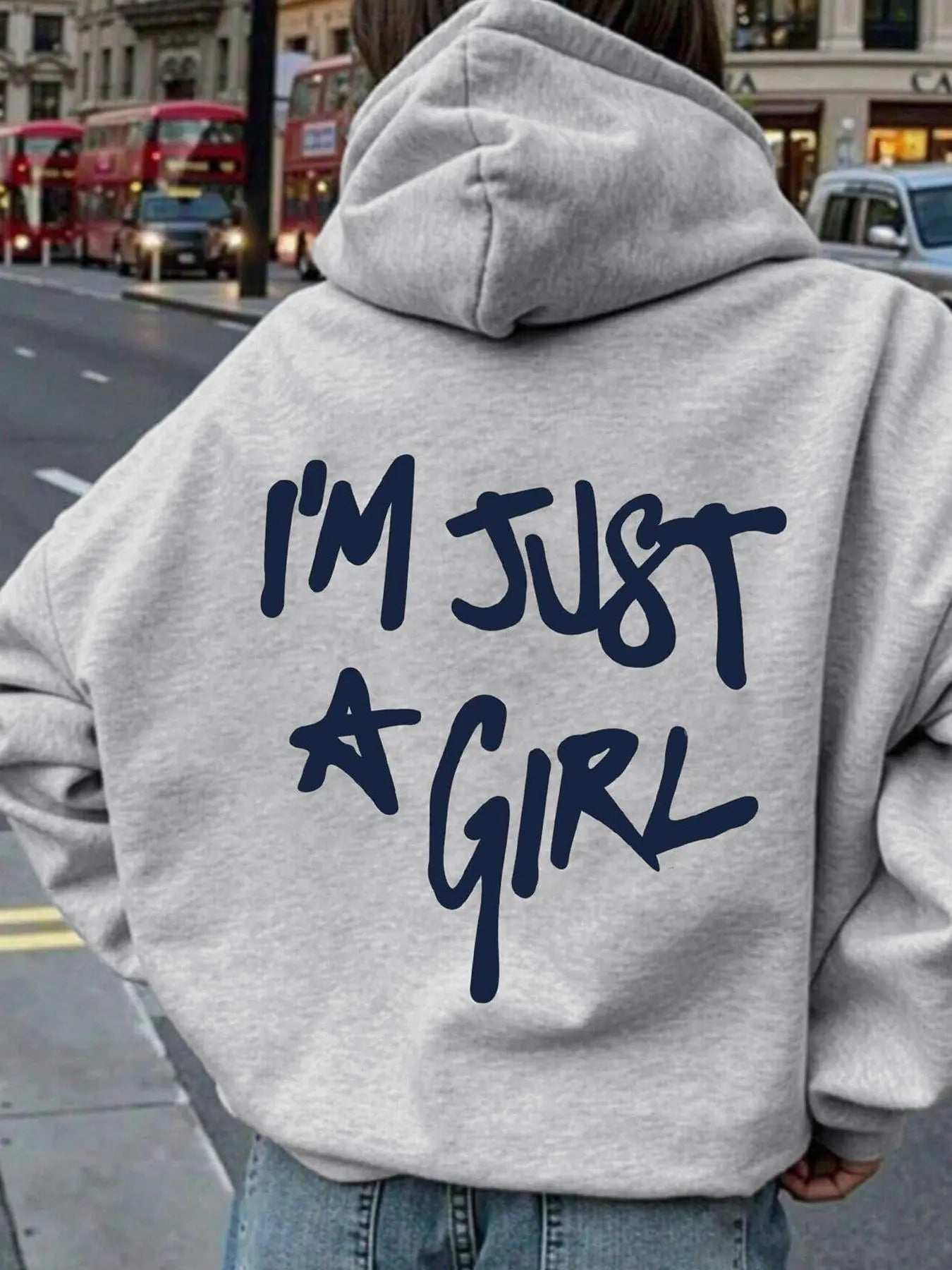 Women's Letter Print Hoodie, Fashion Casual Hooded Sweatshirt for Daily Holiday Outdoor Wear, Ladies Clothes for Spring &...