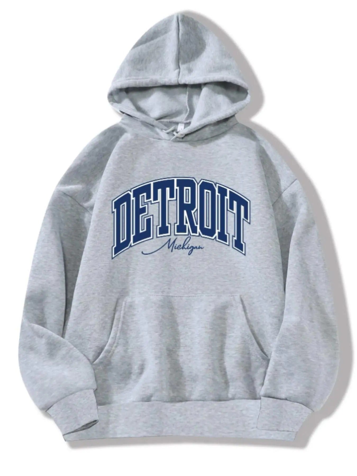 Women's Letter Print Pocket Long Sleeve Hoodie, Casual Preppy Drawstring Hooded Sweatshirt, Women's Pullover Top,...