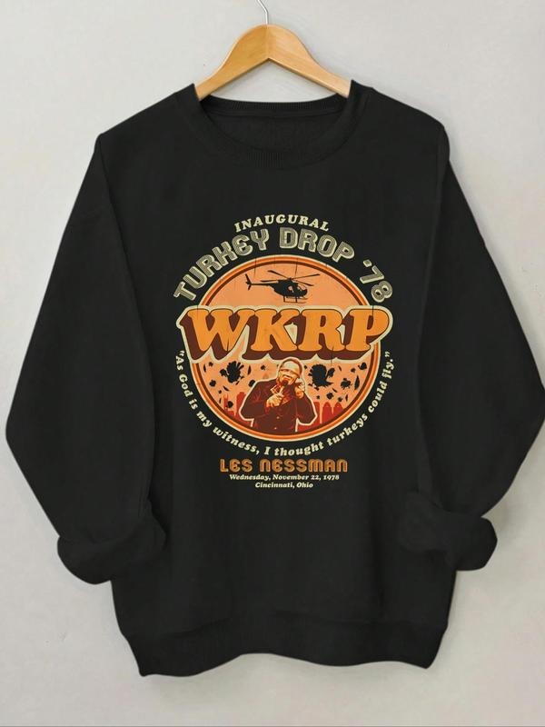 Women's Letter Print Round Neck Pullover, Fashion Casual Crew Neck Sweatshirt for Daily Holiday Outdoor Wear, Women...