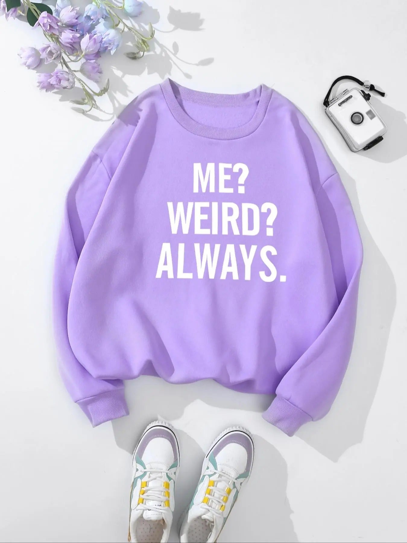 Women's Letter Print Round Neck Sweatshirt, Casual Fashion Long Sleeve Pullover for Daily Wear, Ladies Fall & Winter...