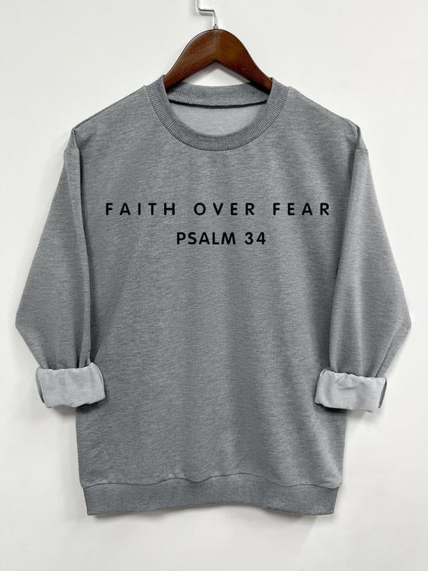 Letter Print Round Neck Casual Long Sleeve Crew Neck Spring & Fall Top Daily T-Shirts, Hoodie, Sweatshirt