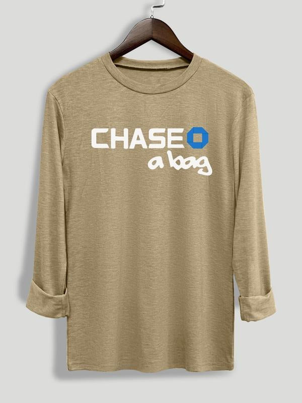 Letter Print Round Neck Casual Long Sleeve Crew Neck Fall & Winter Top Daily Wearstyle{N002}7 T-Shirts, Hoodie, Sweatshirt