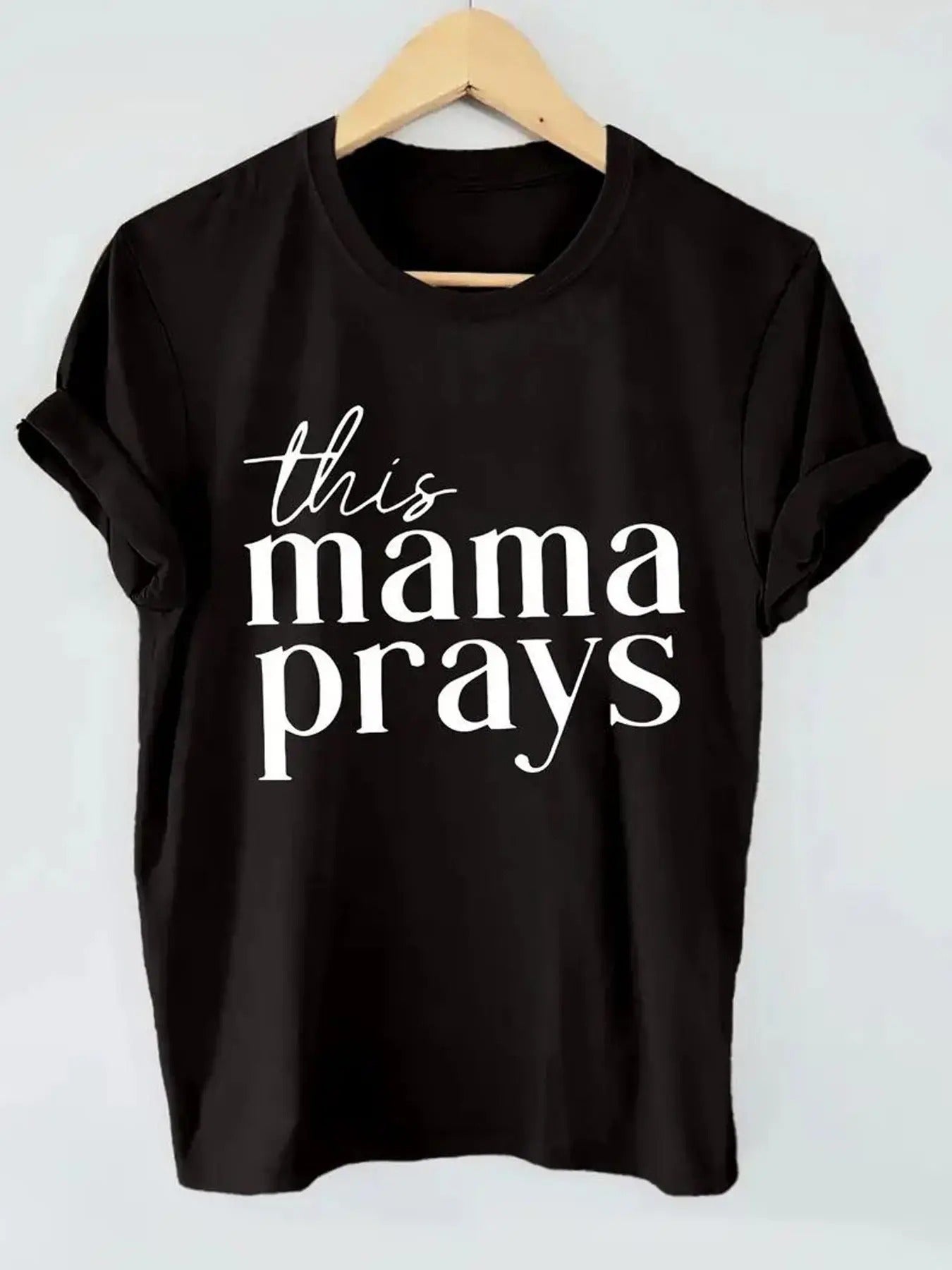 Women's Letter Print Round Neck Tee, Casual Short Sleeve Crew Neck T-shirt for Daily Wear, Ladies Clothes for All Seasons...