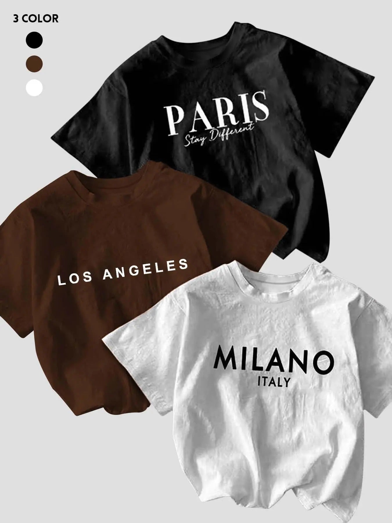 Women's Letter Print Round Neck Tee, Casual Short Sleeve Crew Neck T-shirt for Daily Wear, Ladies Clothes for All Seasons...