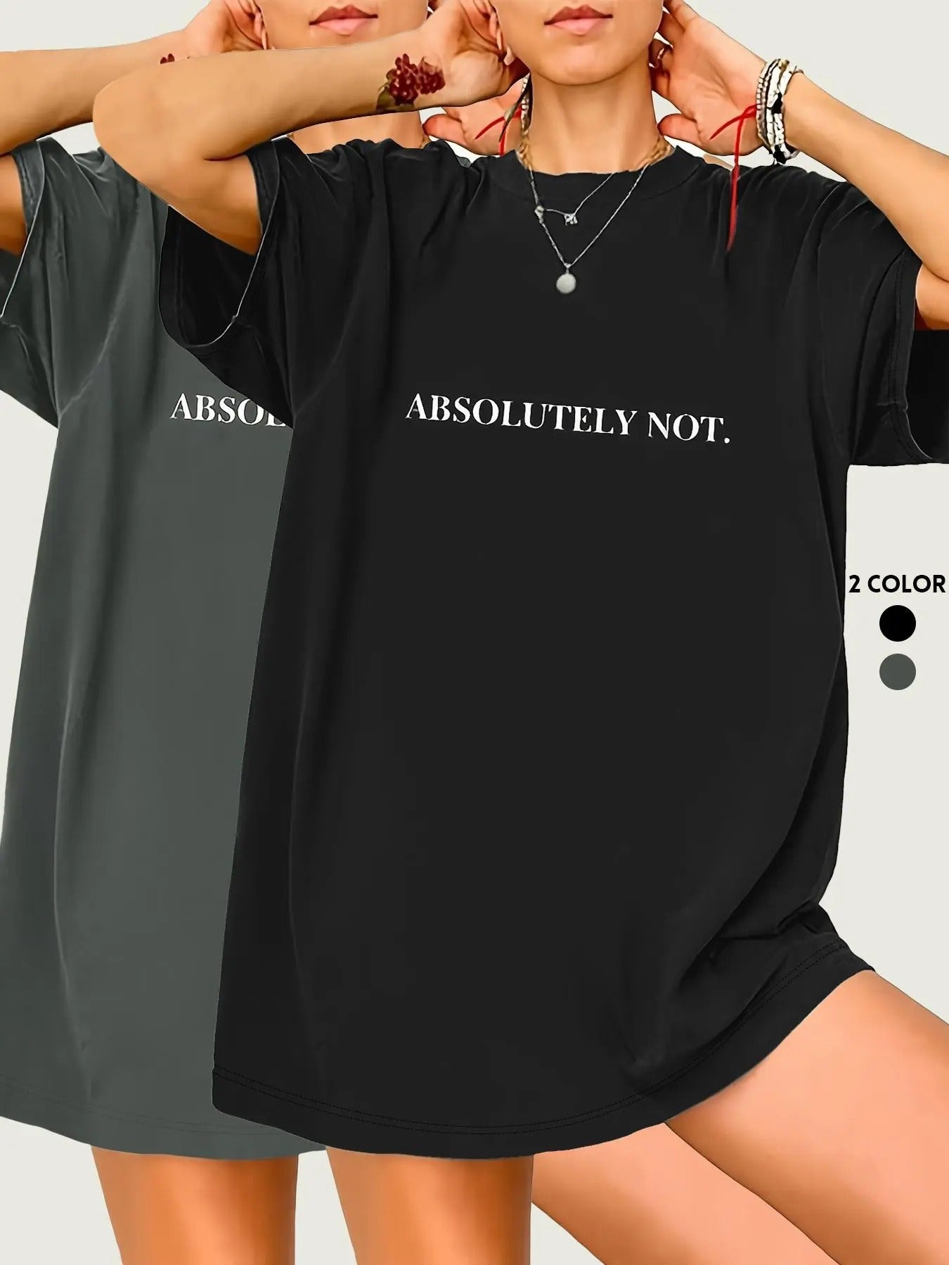 Women's Letter Print Round Neck Tee, Casual Short Sleeve Crew Neck T-shirt for Daily Wear, Ladies Clothes for All Seasons...