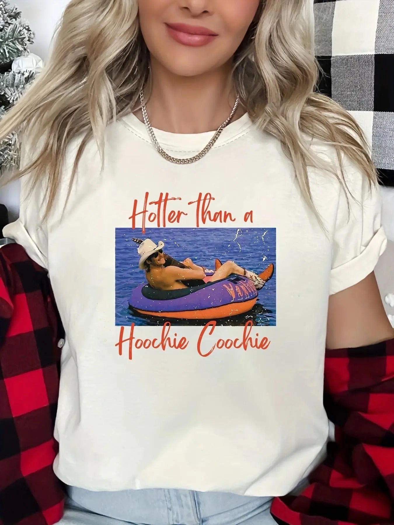 Women's Letter Print Round Neck Tee, Casual Short Sleeve T-shirt for Daily Wear, Ladies Clothes for All Seasons style 03...
