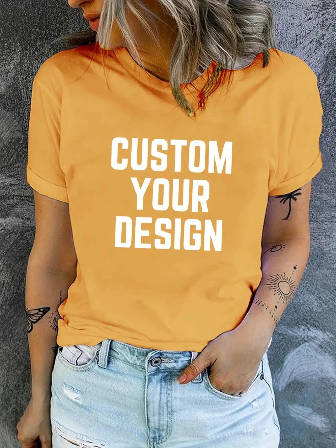 Women's Letter Print Round Neck Tee, Fashion Casual Crew Neck T-shirt for Daily Holiday Vacation Outdoor Wear, Ladies...
