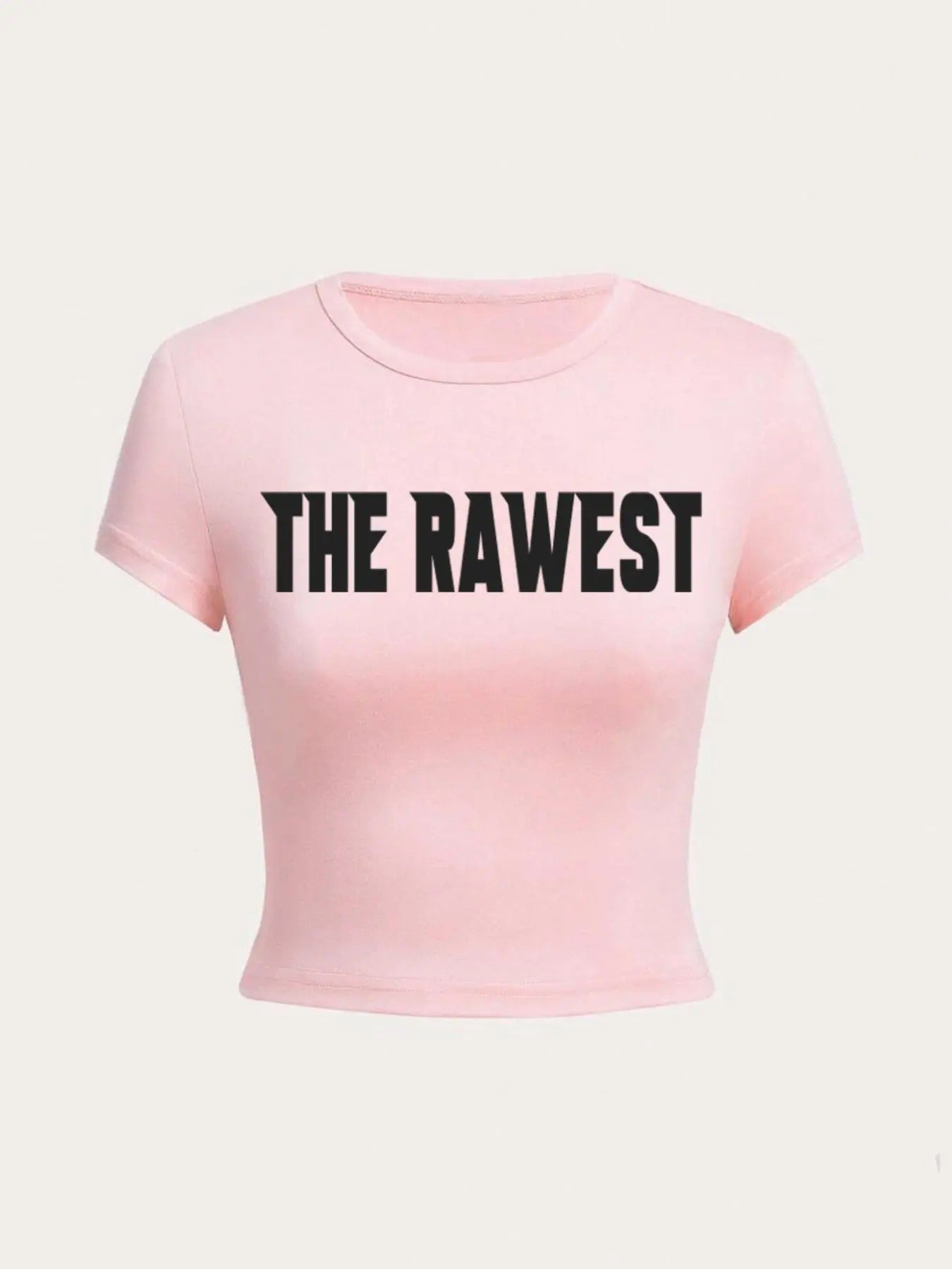 Women's Letter Print Round Neck Tee, Trendy Casual Short Sleeve Crew Neck T-shirt for Daily Wear, Ladies Outfit for All...