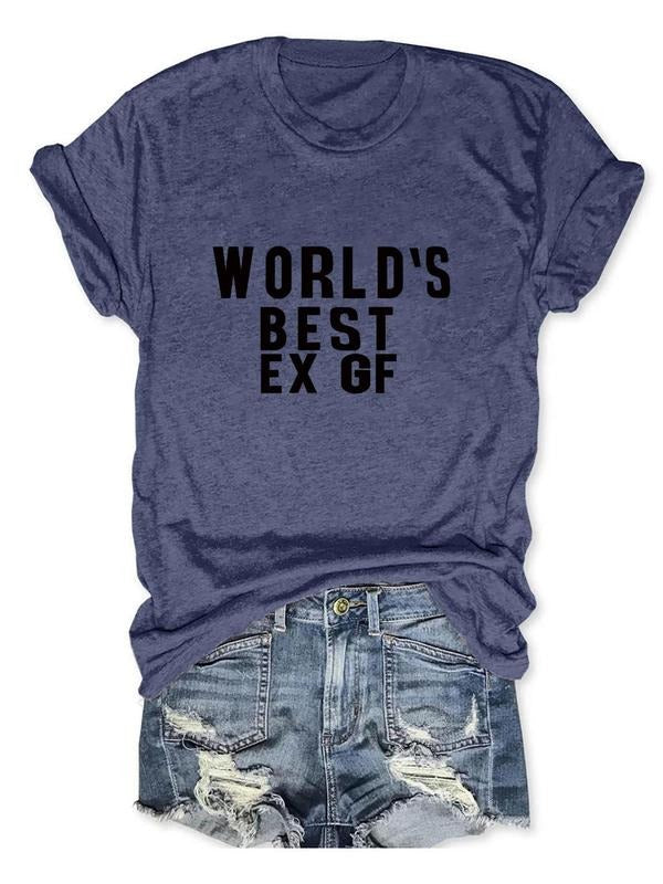 Women's Letter Print Round Neck Tee, Trendy Casual Short Sleeve T-Shirt for Daily Wear, Ladies All-Match Streetwear Top...