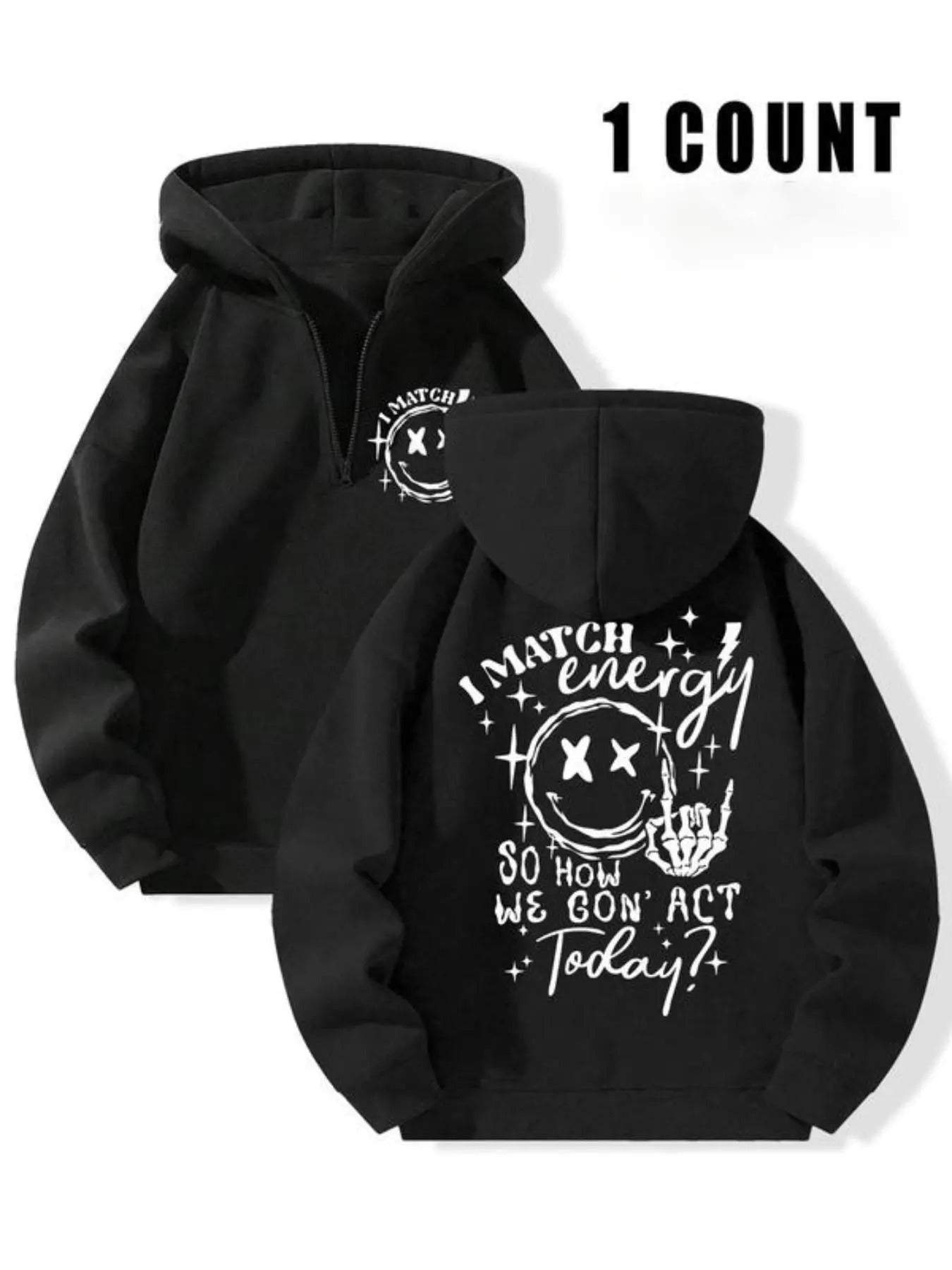 Women's Letter Print Thickened Hoodie, Fashion Casual Hooded Sweatshirt for Daily Holiday Outdoor Wear, Women Clothing...