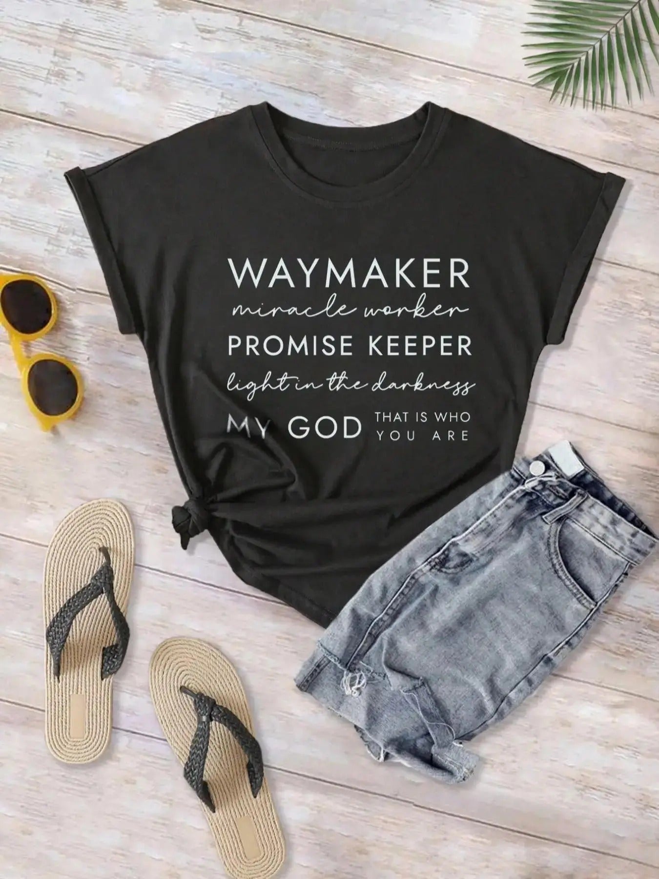 Women's Letter Print Vintage Graphic Tee, Casual Short Sleeve Crew Neck T-Shirt for Summer, Ladies Clothes for Daily Wear...