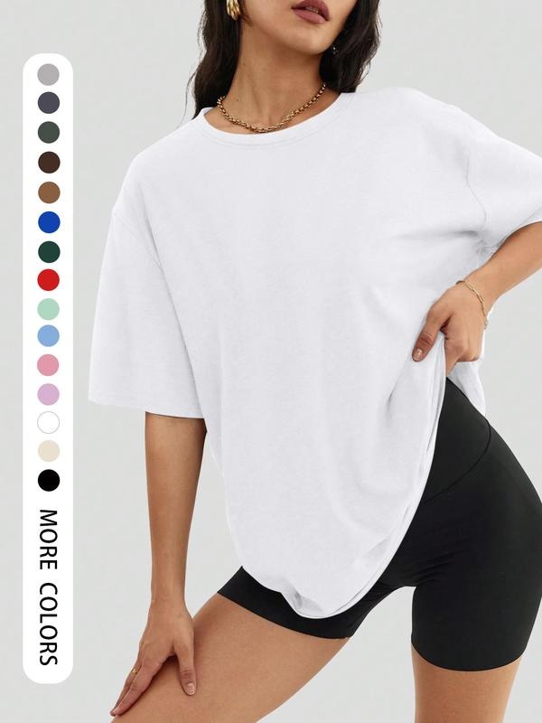 Women's Loose Fit Casual Street Style T-Shirt, Y2K Minimalist Design, Comfortable Vintage Fashion, Unique Summer Choice...