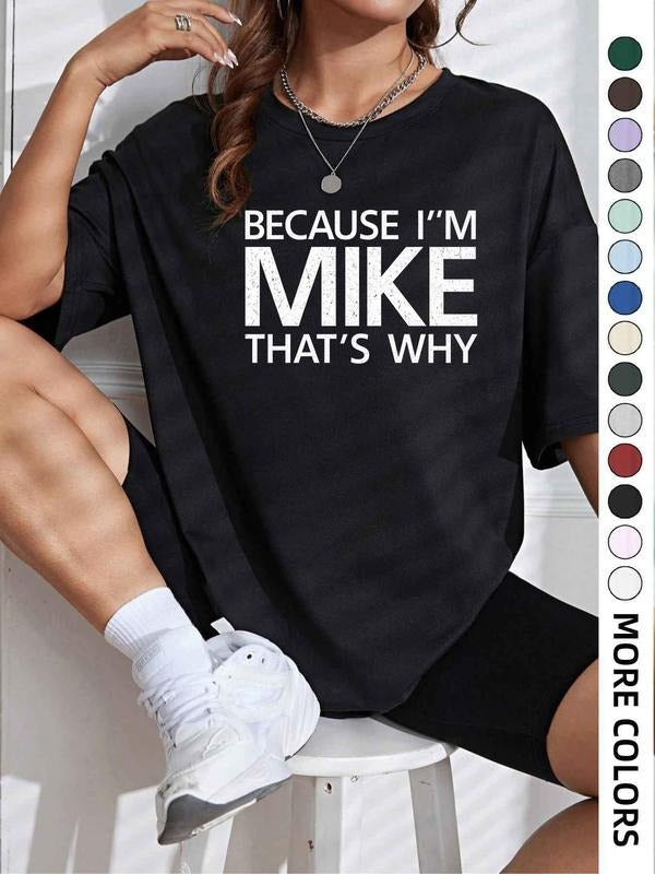 Women's Slogan Print Round Neck Tee, Fashion Casual Crew Neck T-shirt for Daily Holiday Vacation Outdoor Wear, Ladies...