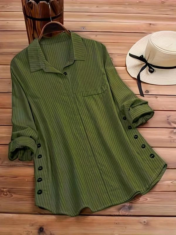 Women's Striped Shirt, Casual Fashion Top, Comfortable Fit, Perfect for Daily Wear, Stylish Women's Clothing Hoodie,...
