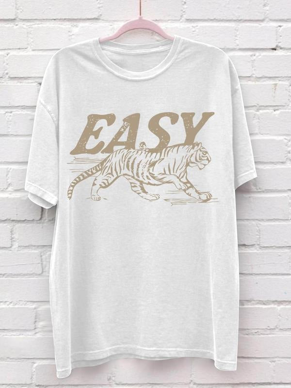 Women's Summer Casual Printed T-Shirt, Fitted Design for a Chic Look, Moderate Thickness Knit Fabric for Comfort Hoodie,...