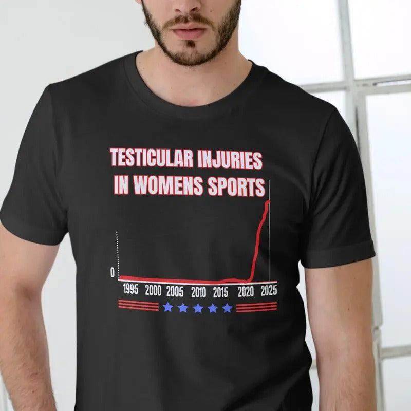 Women's Testicular Injuries Sports T-Shirt - 100% Cotton - Crewneck Hoodie, Sweatshirt | HypeCrazeTee.com