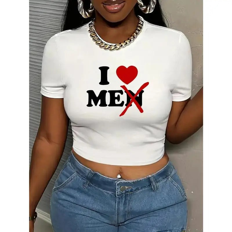 Women's Y2K Letter Print T-Shirt