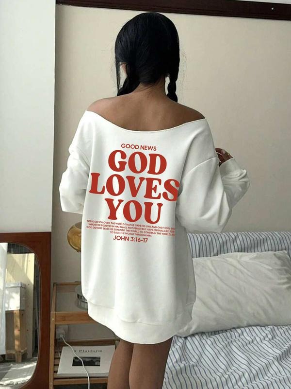 Women's Y2K Style Off-Shoulder Long Sleeve Sweatshirt, Casual Fashion Print Top, Perfect for Daily Wear style 02...