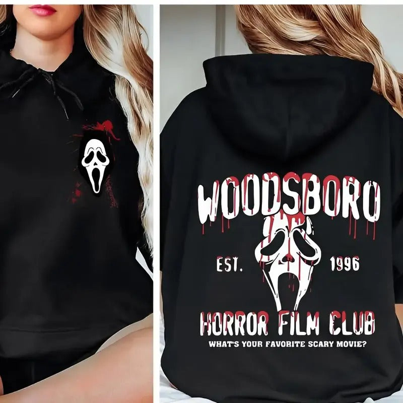 Woodsboro Horror Film Club Shirt, Horror Film Club Shirt, Woodsboro Scream Shirt, Scary Movie Shirt Hoodie, Sweatshirt