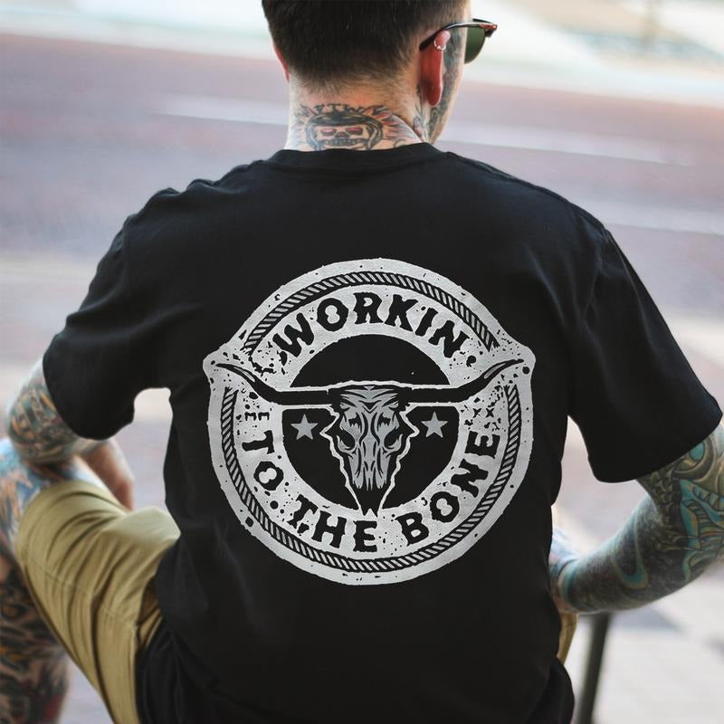 Workin Bone Printed Man Character T-Shirts, Hoodie, Sweatshirt