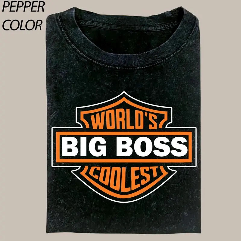 World's Coolest Big Boss Shirt, Mother's Day Tee, Motorcycle Mama Gift Funny & Christmas Gift Hoodie, Sweatshirt