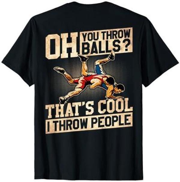 Wrestling I Throw People Funny Gift For Wrestler Backside T-Shirt Hoodie, Sweatshirt | HypeCrazeTee.com