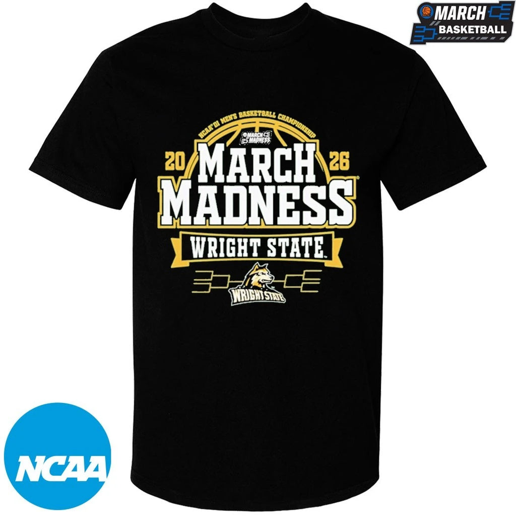 Wright State Raiders Green 2026 NCAA Men’s Basketball March Madness Bound T-Shirts