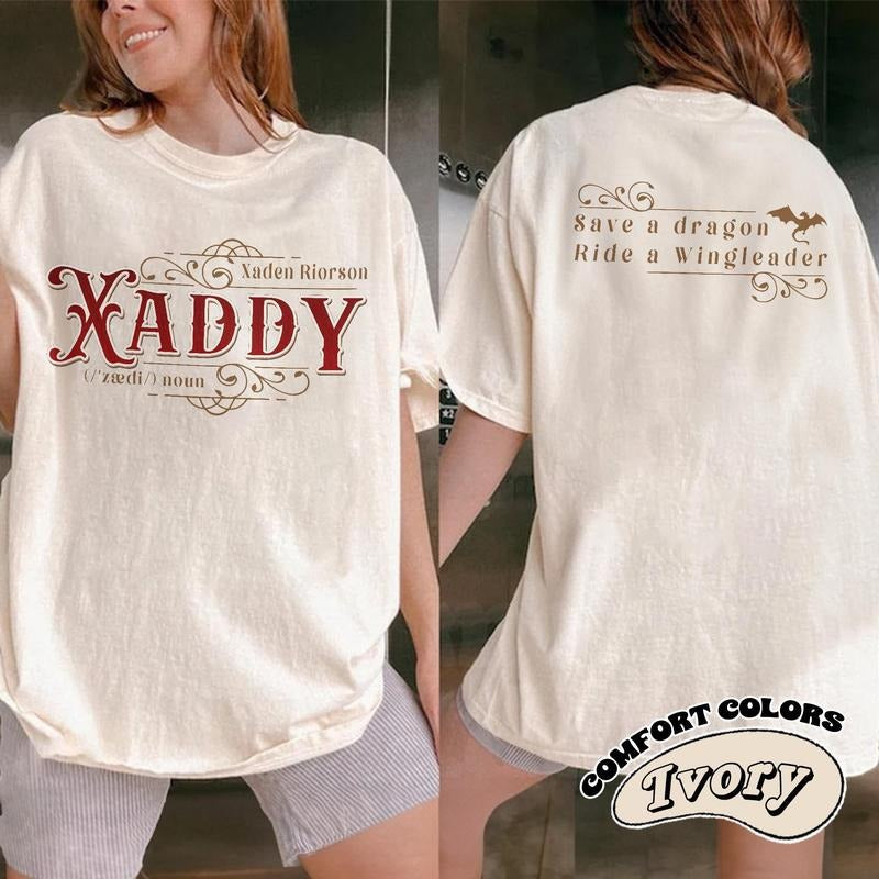 Xaddy Save A Dragon Ride A Wingleader Shirt, Fantasy Bookish Tee, Galentine Gift, Dragon Riders, Book Boyfriend Hoodie,...