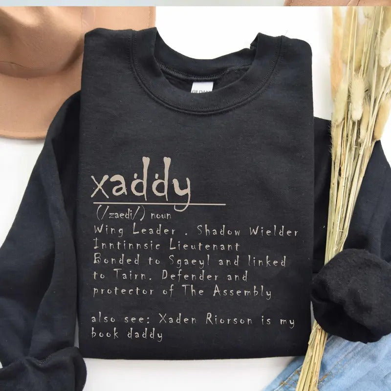 Xaddy Tee, Xaddy Shirt, Xaden Fourth Wing SweatShirts,Hoodie Fourth Wing Merch, Iron Flame Sweatshirt, Xaden Riorson,...