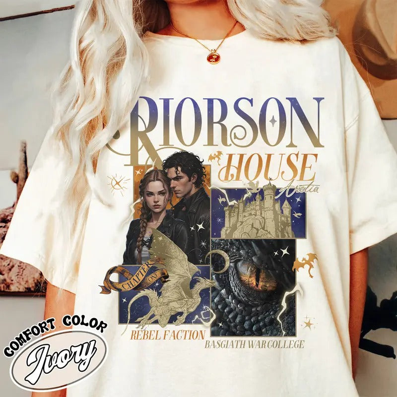Xaden Riorson House Comfort Color Shirt, Fourth Wing Merch, Iron Flame Shirt, Rebecca Yarros, Fourth Wing Shirt, Book Tok...
