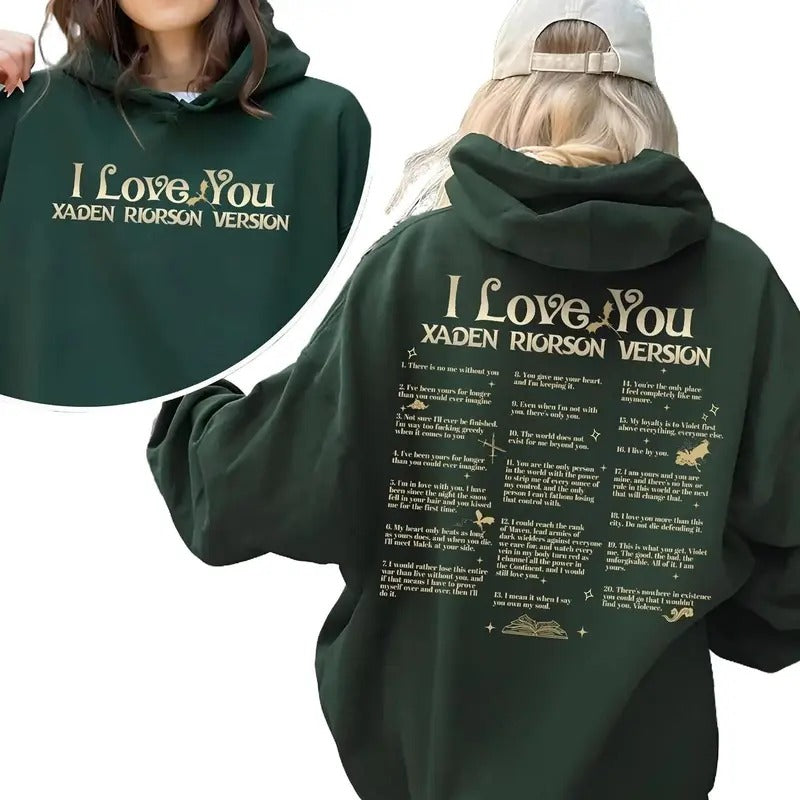 Xaden Riorson Quote Fourth Wing Book Quotes Xaden Fourth Wing Xaddy Shirt I Love You Book Quotes Romantasy Book T-Shirts, Hoodie, Sweatshirt
